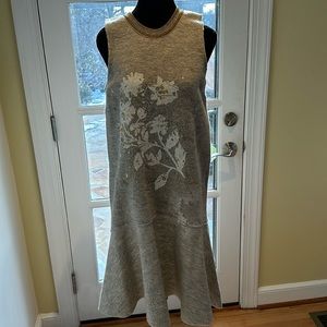 Anthropologie Wool Flare Dress